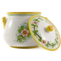 Ceramiche Toscane Céramique Toscane Pot De Cuisson En Terre Cuite Peint à La Grenade 20cm -Sous Chef Boutique NC0004 HandPaintedPomegranateCookingPot20cm2