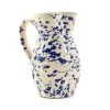 Puglia Handmade Puglia Pitcher à éclaboussures Bleues 1 Puglia Handmade Puglia Pitcher à éclaboussures Bleues -Sous Chef Boutique NC0008 PugliaCeramicPitcherBlue
