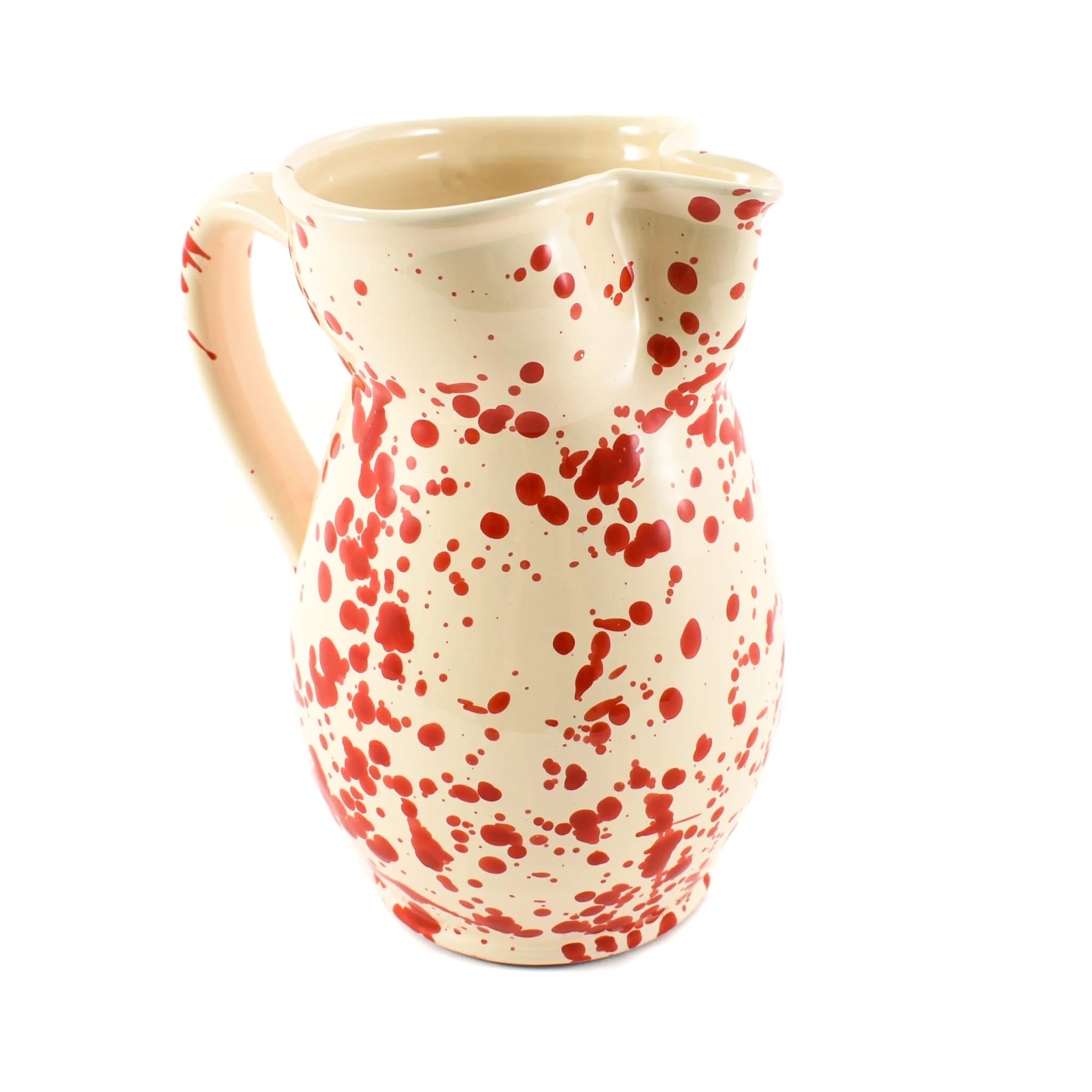 Puglia Handmade Puglia Pitcher D'éclaboussure Rouge Fait Main Puglia 4 Puglia Handmade Puglia Pitcher D'éclaboussure Rouge Fait Main Puglia – Image 2