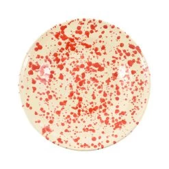 Puglia Handmade Puglia Pouilles Faites à La Main Pouilles Rouge Splate Pâtes Bol 29cm -Sous Chef Boutique NC0045 PugliaRedSplatterPastaBowl29cm