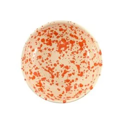Puglia Handmade Pouilles Pouilles à La Main Pouilles Orange Splatter Bowl 19cm Vaisselle 9 Puglia Handmade Pouilles Pouilles à La Main Pouilles Orange Splatter Bowl 19cm Vaisselle -Sous Chef Boutique NC0055 PugliaOrangeSplatterBowl19cm