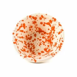 Puglia Handmade Pouilles Pouilles à La Main Pouilles Orange Splatter Bowl 12cm Vaisselle -Sous Chef Boutique NC0058 PugliaOrangeSplatterBowl12cm var2