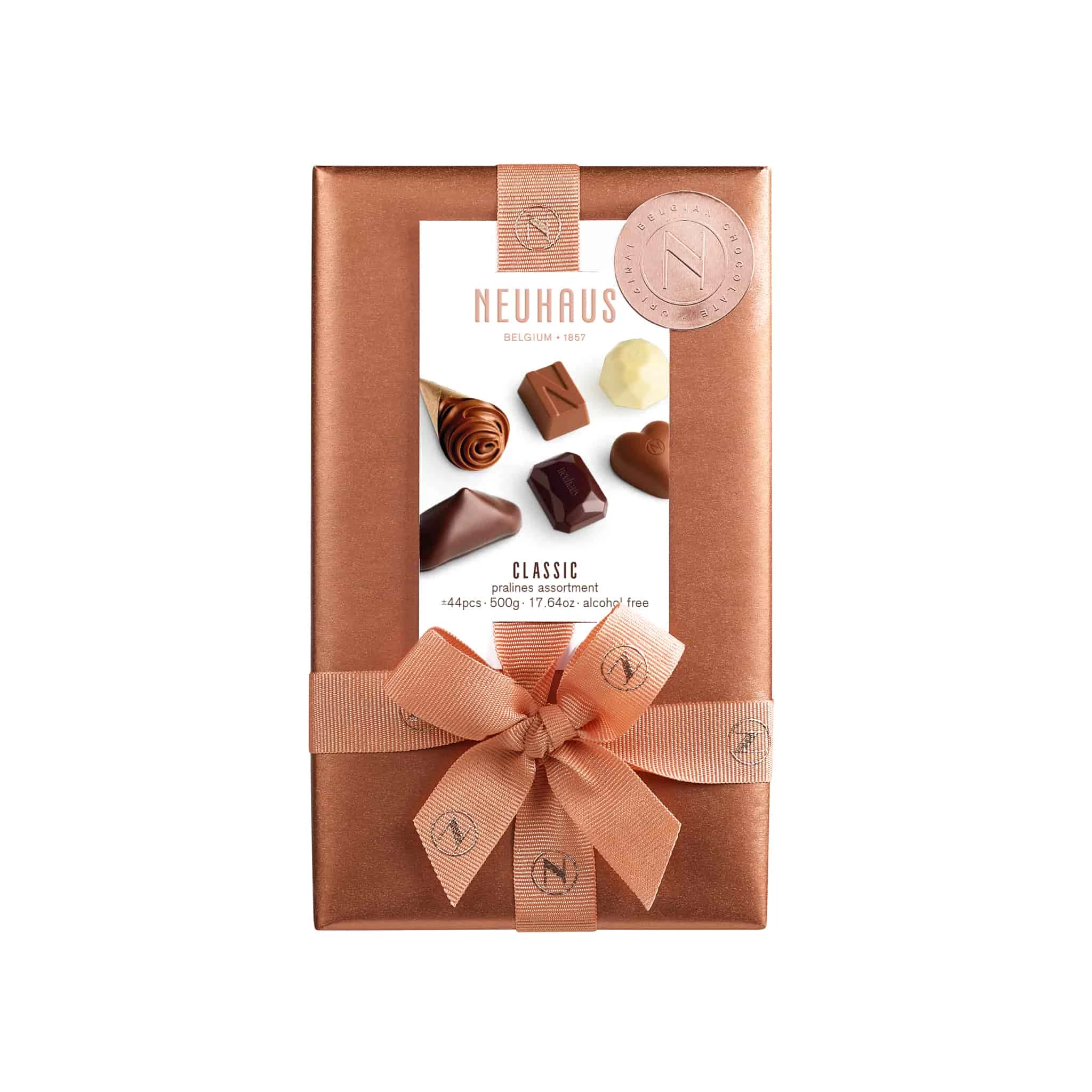 Ingredients Neuhaus Belgian Chocolate Classic Ballotin - Praliné Ganache & Gianduja 500g 4 Ingredients Neuhaus Belgian Chocolate Classic Ballotin - Praliné Ganache & Gianduja 500g – Image 2