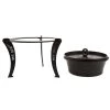 Netherton Foundry Four Hollandais Avec Couvercle De Charbon Chaud Et Stand 2 Netherton Foundry Four Hollandais Avec Couvercle De Charbon Chaud Et Stand -Sous Chef Boutique NF0023 NethertonFoundryDutchOvenwithHotCoalLidandStand