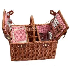 Les Jardins De La Comtesse Saint Germain Picnic Hamper Pour 4 7 Les Jardins De La Comtesse Saint Germain Picnic Hamper Pour 4 -Sous Chef Boutique P 20007 saintgermain rouge ouvert face scaled 1