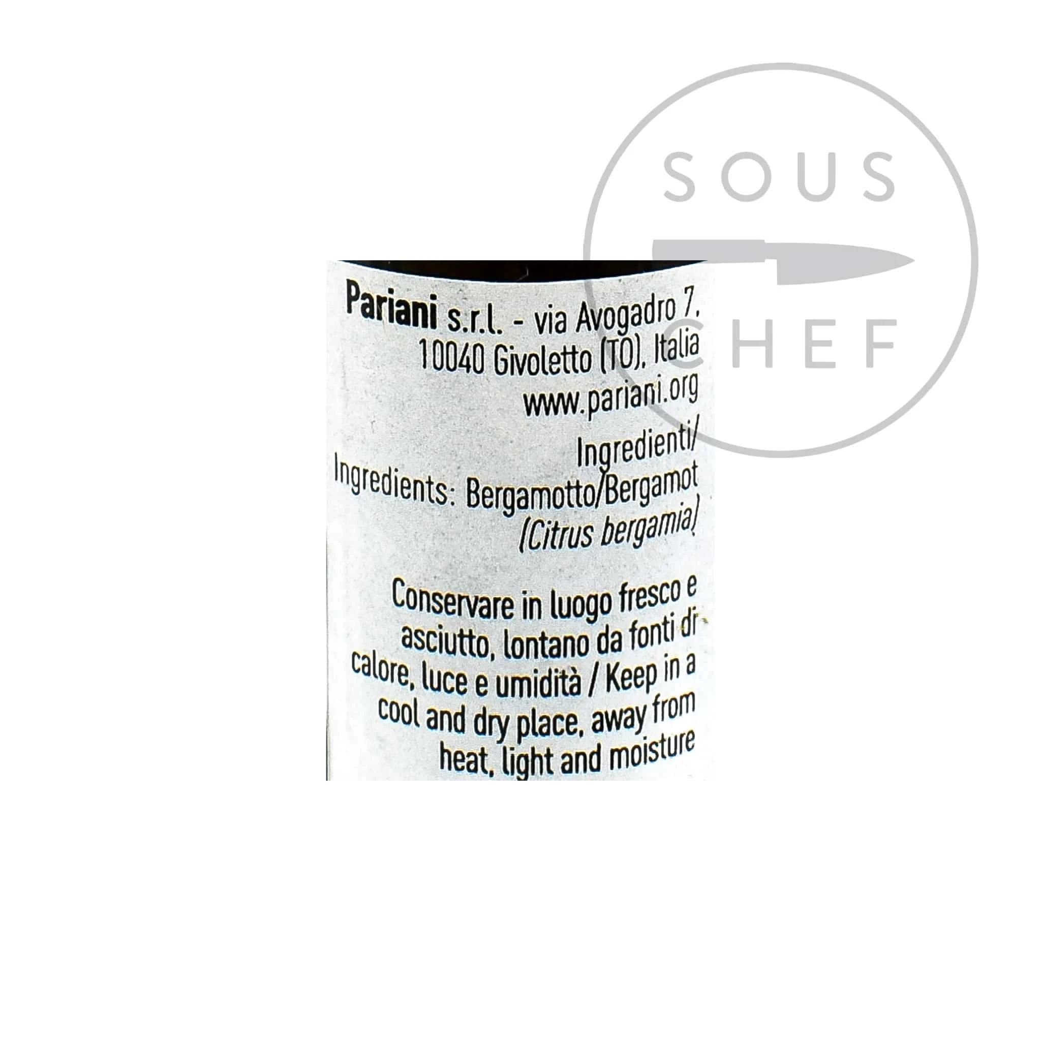 Pariani Natural Bergamot Flavouring 15ml 4 Pariani Natural Bergamot Flavouring 15ml – Image 2