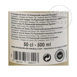 Vinaigre De Pommery Sherry 500ml -Sous Chef Boutique PP0013 PommerySherryVinegar 1