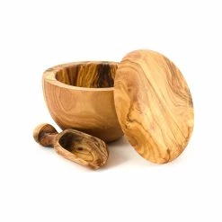 Naturally Med Pot De Sel De Bois D'olive Naturellement Med Et Set De Scoop