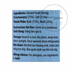 Longdan Ingrédients Pâte De Crevettes Vietnamienne -Sous Chef Boutique SE0031B VietnameseShrimpPaste430g BoP