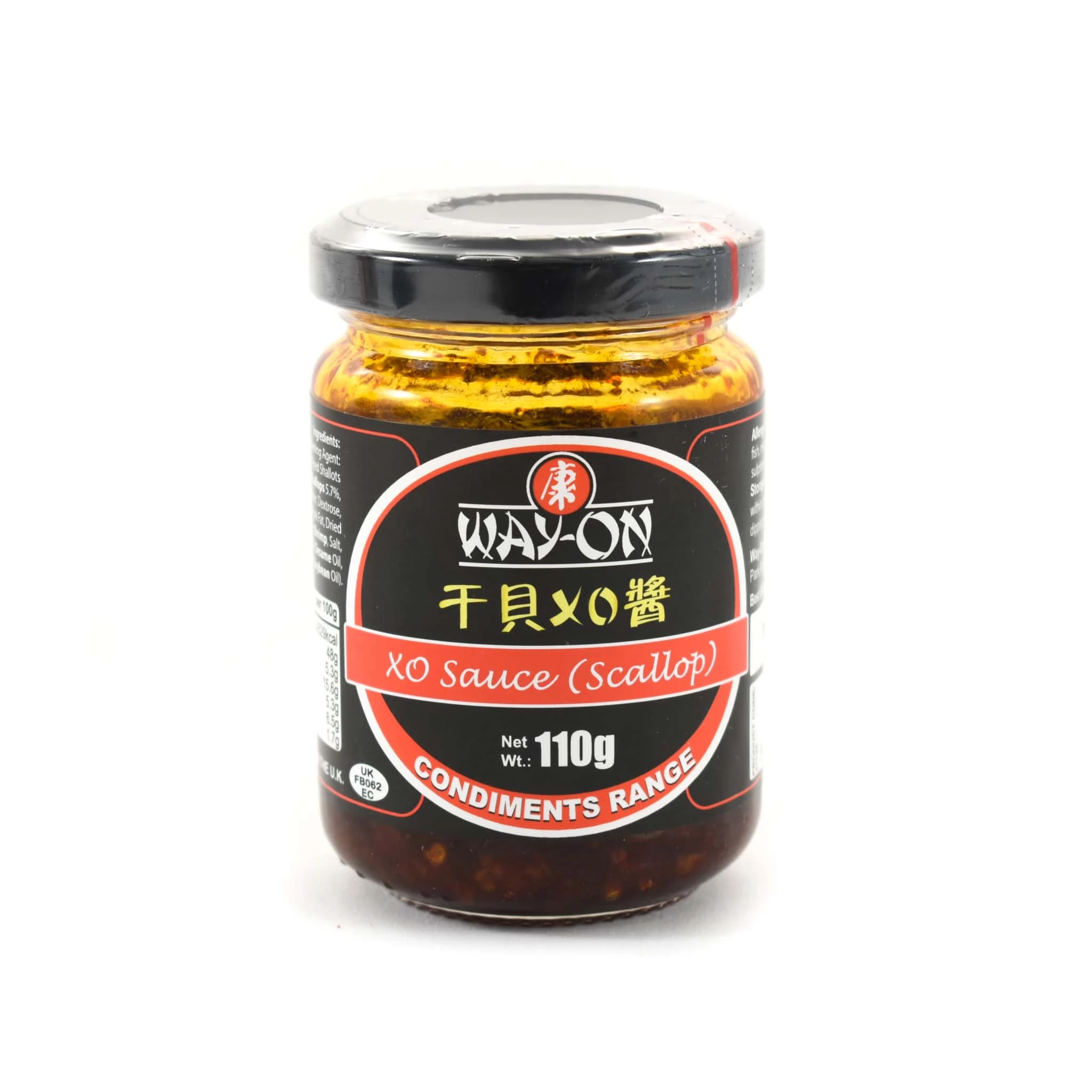 Way-On Ingredients XO Sauce With Scallop 110g 3 Way-On Ingredients XO Sauce With Scallop 110g