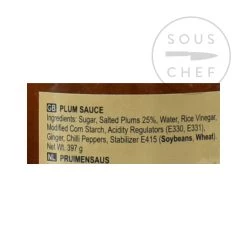 Ingredients Lee Kum Kee Plum Sauce 397g -Sous Chef Boutique SE0090 LeeKumKeePlumSauce 2