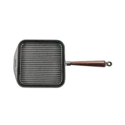 Poêle à Griller Carrée En Fonte Traditionnelle Skeppshult 25cm Cuisinière 7 Poêle à Griller Carrée En Fonte Traditionnelle Skeppshult 25cm Cuisinière -Sous Chef Boutique SH0021 Skeppshult Traditional Square Grill Pan 3