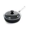 Skeppshult Professionnel Fonte Et L'ampli; Acier Inoxydable Casserole De Saute Avec Couvercle En Verre 25cm -Sous Chef Boutique SH0037 SkeppshultProfessionalCastIron StainlessSteelSautePanwithGlassLid25cm