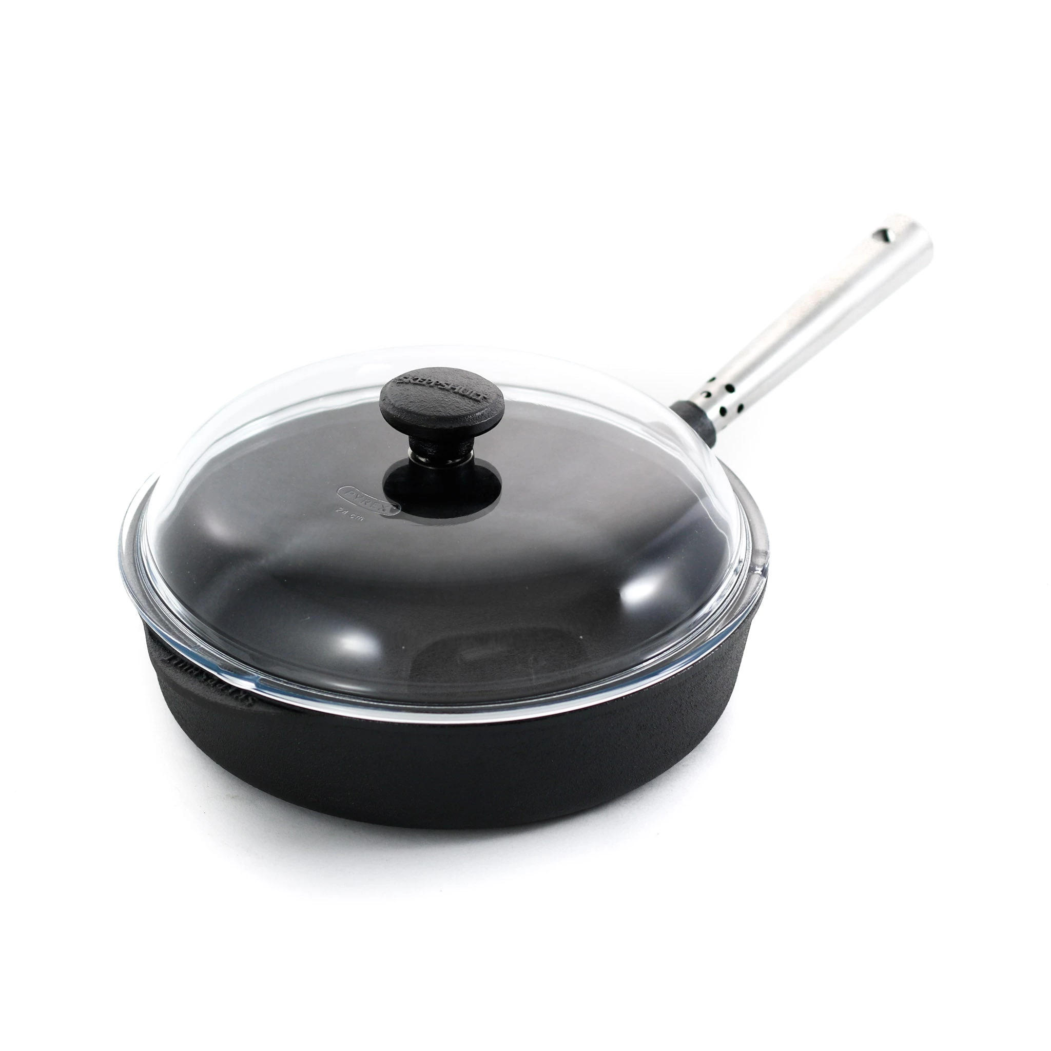 Skeppshult Professionnel Fonte Et L'ampli; Acier Inoxydable Casserole De Saute Avec Couvercle En Verre 25cm 3 Skeppshult Professionnel Fonte Et L'ampli; Acier Inoxydable Casserole De Saute Avec Couvercle En Verre 25cm