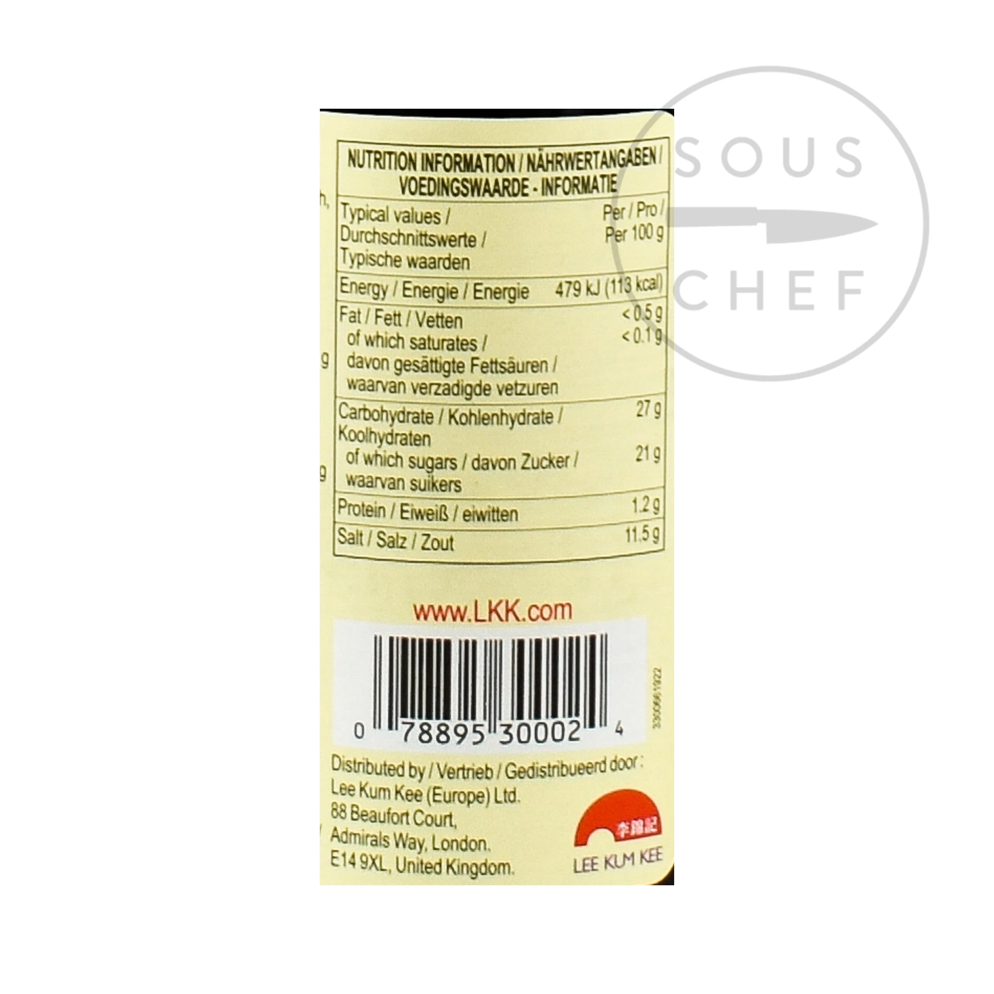 Lee Kum Kee Panda Oyster Sauce 510g Ingredients 4 Lee Kum Kee Panda Oyster Sauce 510g Ingredients – Image 2