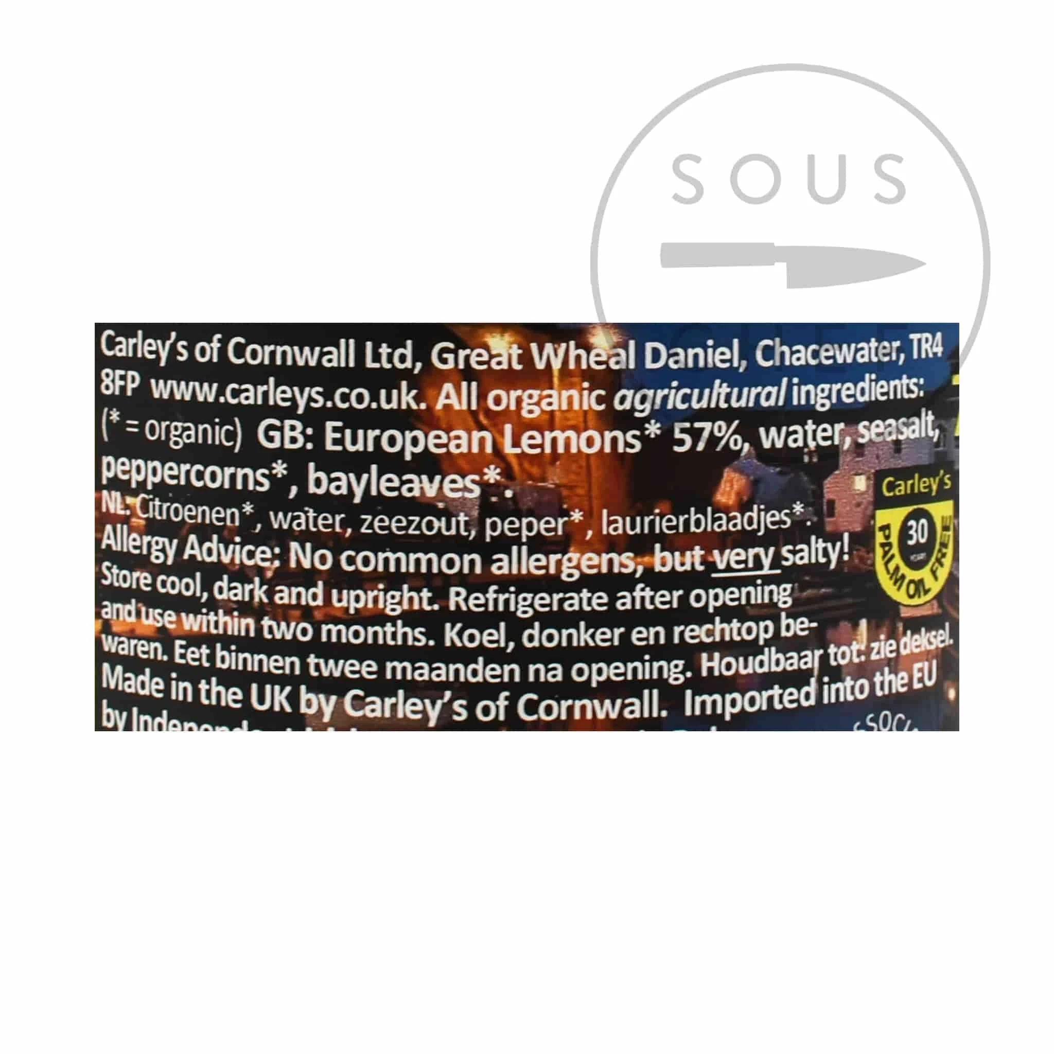 Carley's Ingrédients De Carley Citrons Conservés Biologiques 700g 4 Carley's Ingrédients De Carley Citrons Conservés Biologiques 700g – Image 2