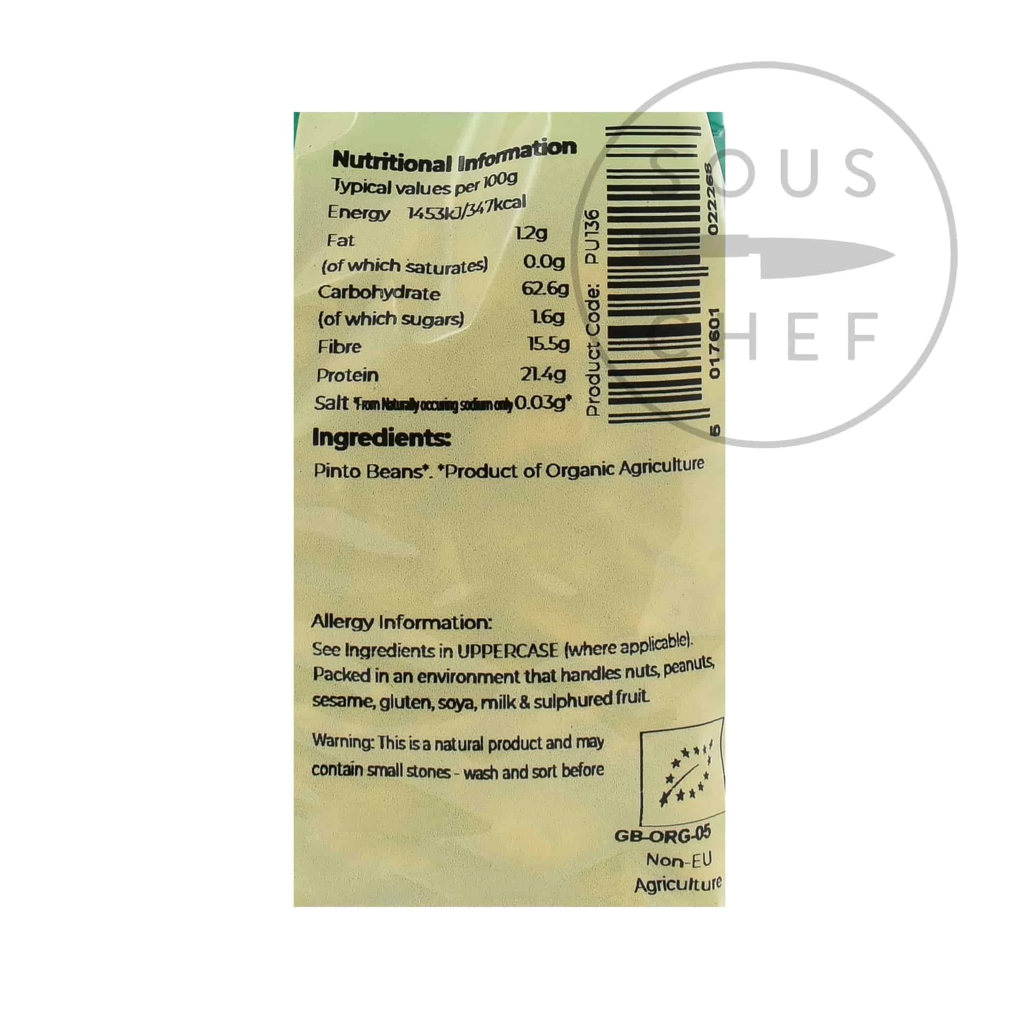 Suma Organic Pinto Beans 500g 3 Suma Organic Pinto Beans 500g – Image 2