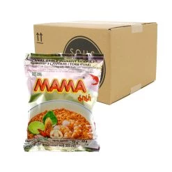Box Of Mama Instant Shrimp Noodle Tom Yum 60g X 30 Ingredients