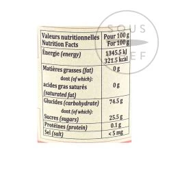 Terre Exotique Sirop De Glucose 250g 7 Terre Exotique Sirop De Glucose 250g -Sous Chef Boutique TE1094 TerreExotiqueGlucoseSyrup250g nutrition 2
