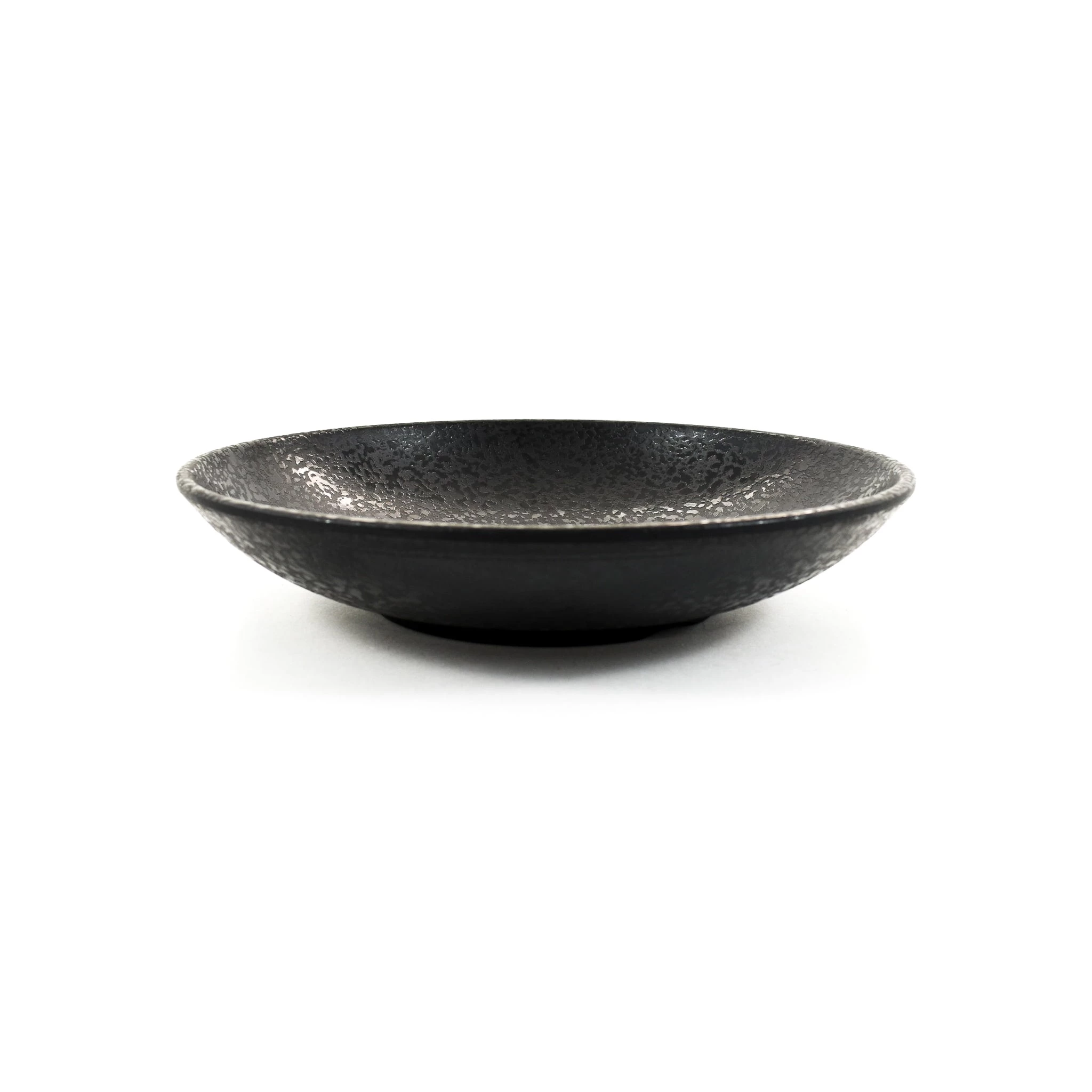 Melamine Plat De Salade De Mélamine Noire 25,5cm Vaisselle 3 Melamine Plat De Salade De Mélamine Noire 25,5cm Vaisselle
