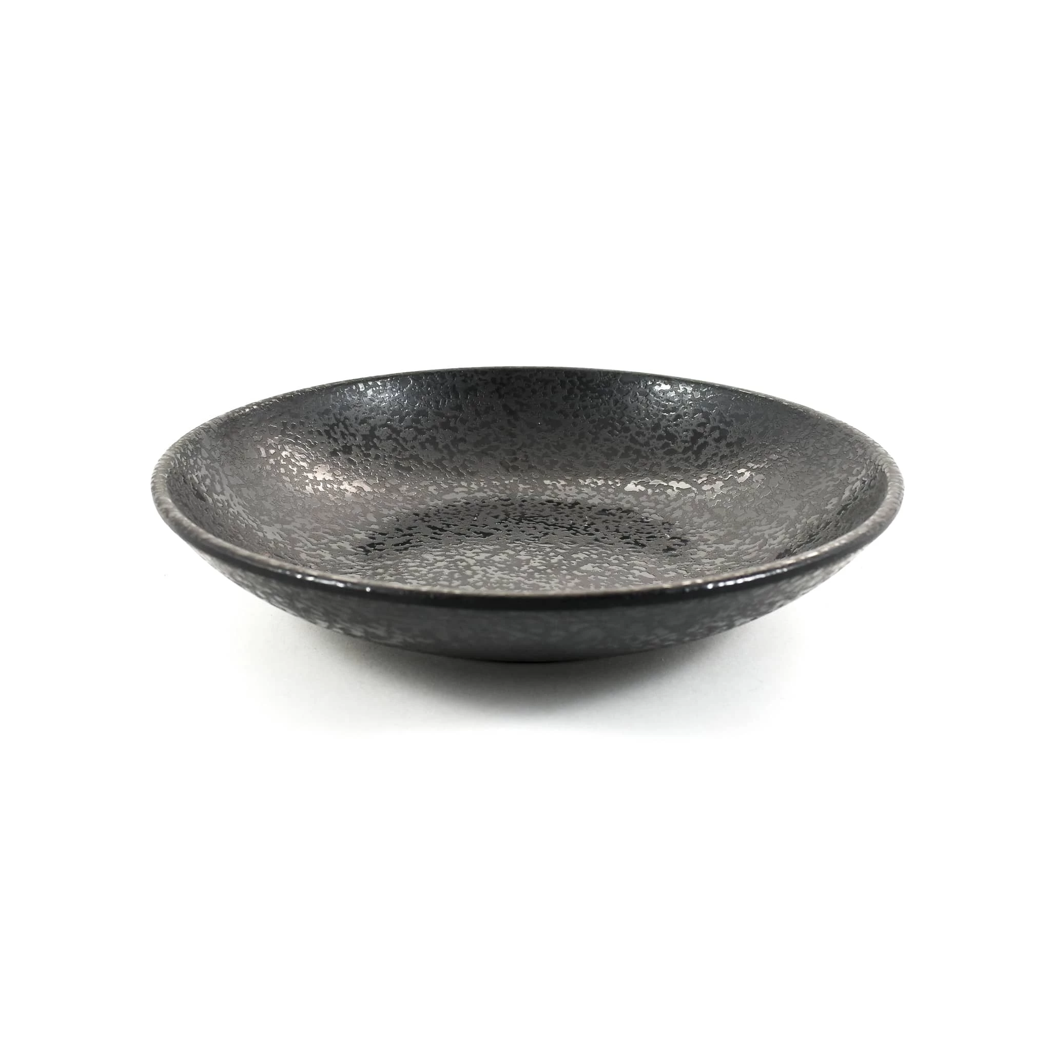 Melamine Plat De Salade De Mélamine Noire 25,5cm Vaisselle 4 Melamine Plat De Salade De Mélamine Noire 25,5cm Vaisselle – Image 2