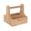 Viejovalle Bamboo Condiment Caddy Avec Poignée Vaisselle