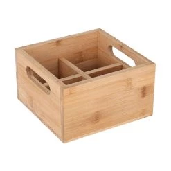 Viejovalle Vaisselle Bambou Condiment Caddy 4 Fente