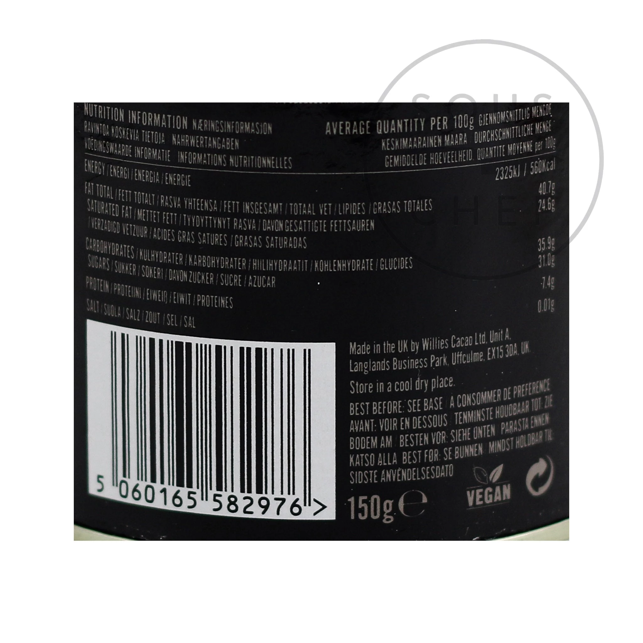 Willie's Cacao Cacao San Agustin De Willie 70% Colombien Chef 150g 5 Willie's Cacao Cacao San Agustin De Willie 70% Colombien Chef 150g – Image 3