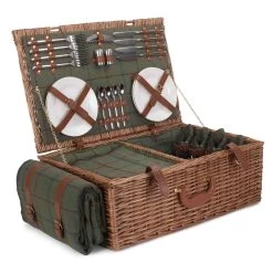 Willow Direct Hamper De Pique-nique Pour 4 Verts