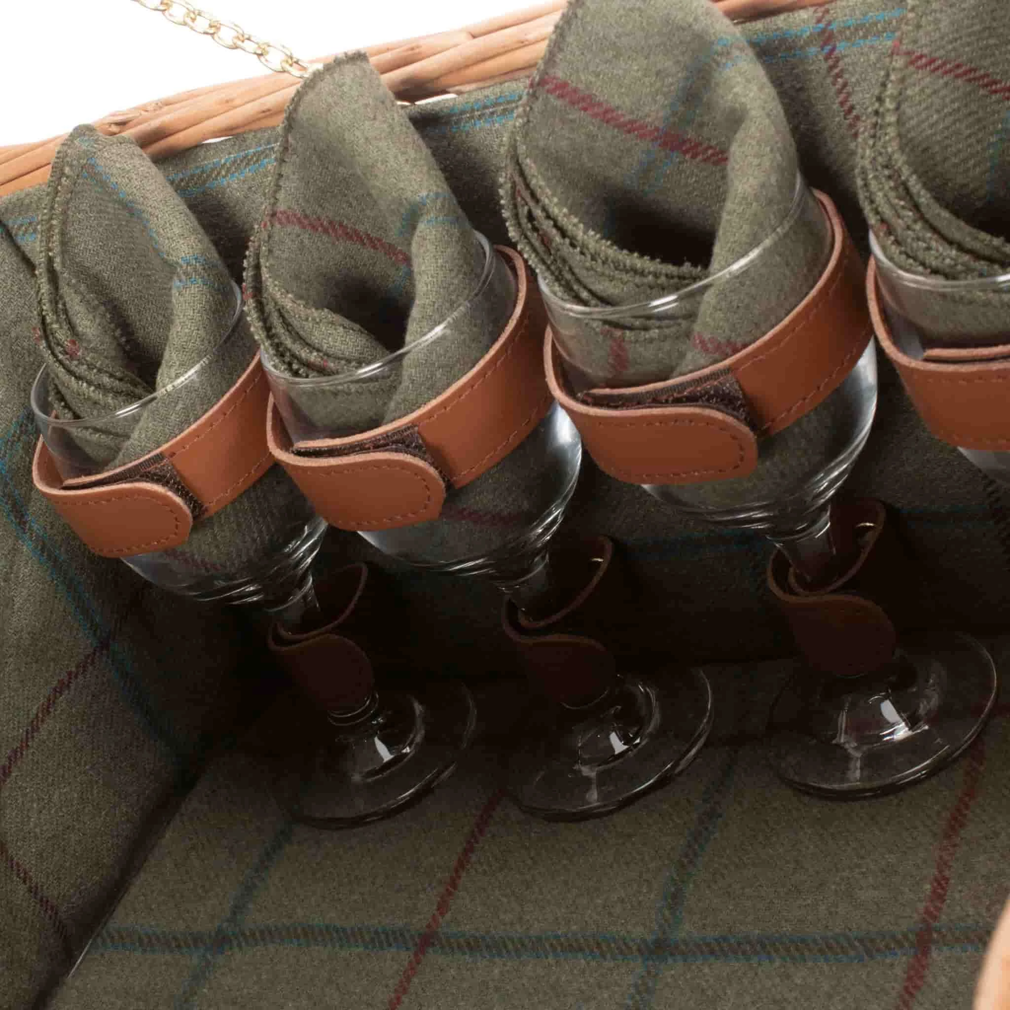 Willow Direct Hamper De Pique-nique Pour 4 Verts 6 Willow Direct Hamper De Pique-nique Pour 4 Verts – Image 4