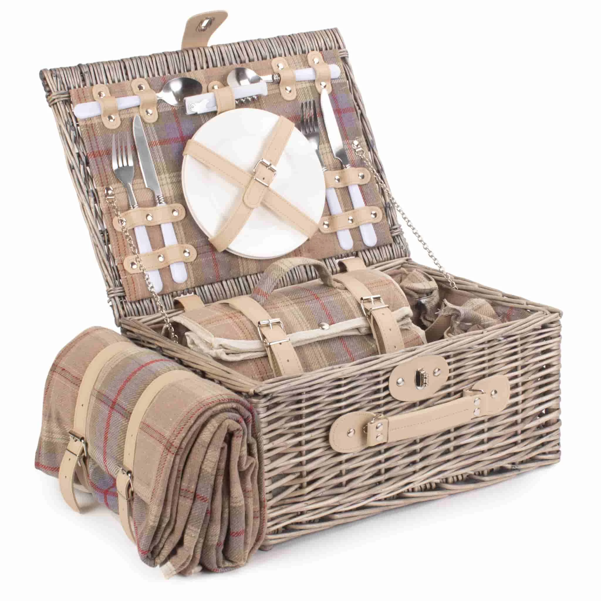 Willow Direct Hamper De Pique-nique En Tartan Direct Willow Pour 2 Lavandes 3 Willow Direct Hamper De Pique-nique En Tartan Direct Willow Pour 2 Lavandes