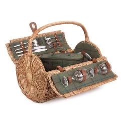 Willow Direct Hamper De Pique-nique Pour 2 Vert En Tweed Direct De Willow