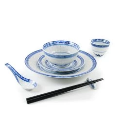 Chinese Tableware Ustensiles De Table Chinoises Motif De Riz Bleu Culotte De Riz 14cm Ustensiles De Table 9 Chinese Tableware Ustensiles De Table Chinoises Motif De Riz Bleu Culotte De Riz 14cm Ustensiles De Table -Sous Chef Boutique blue rice pattern range 2