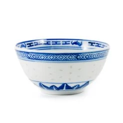 Chinese Tableware Ustensiles De Table Chinoises Motif De Riz Bleu Bol De Riz 11,5cm Ustensiles De Table