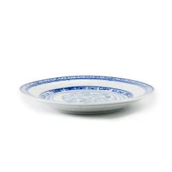 Chinese Tableware Ustensiles De Table En Chinois Assiette De Riz Bleu 15cm