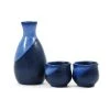 Kiji Stoneware & Ceramics Kiji Stoneware & Céramique Ensemble De Gâteaux Bleu De Table -Sous Chef Boutique blue sake set 2