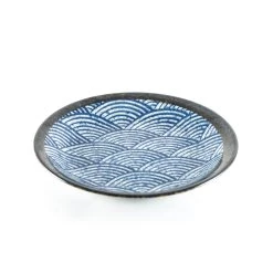 Kiji Stoneware & Ceramics Kiji Stoneware & Céramique Ustensiles De Table Blue Wave Medium Plate 22cm -Sous Chef Boutique blue wave medium plate 3