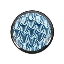 Kiji Stoneware & Ceramics Kiji Stoneware & Céramique Ustensiles De Table Blue Wave Medium Plate 22cm