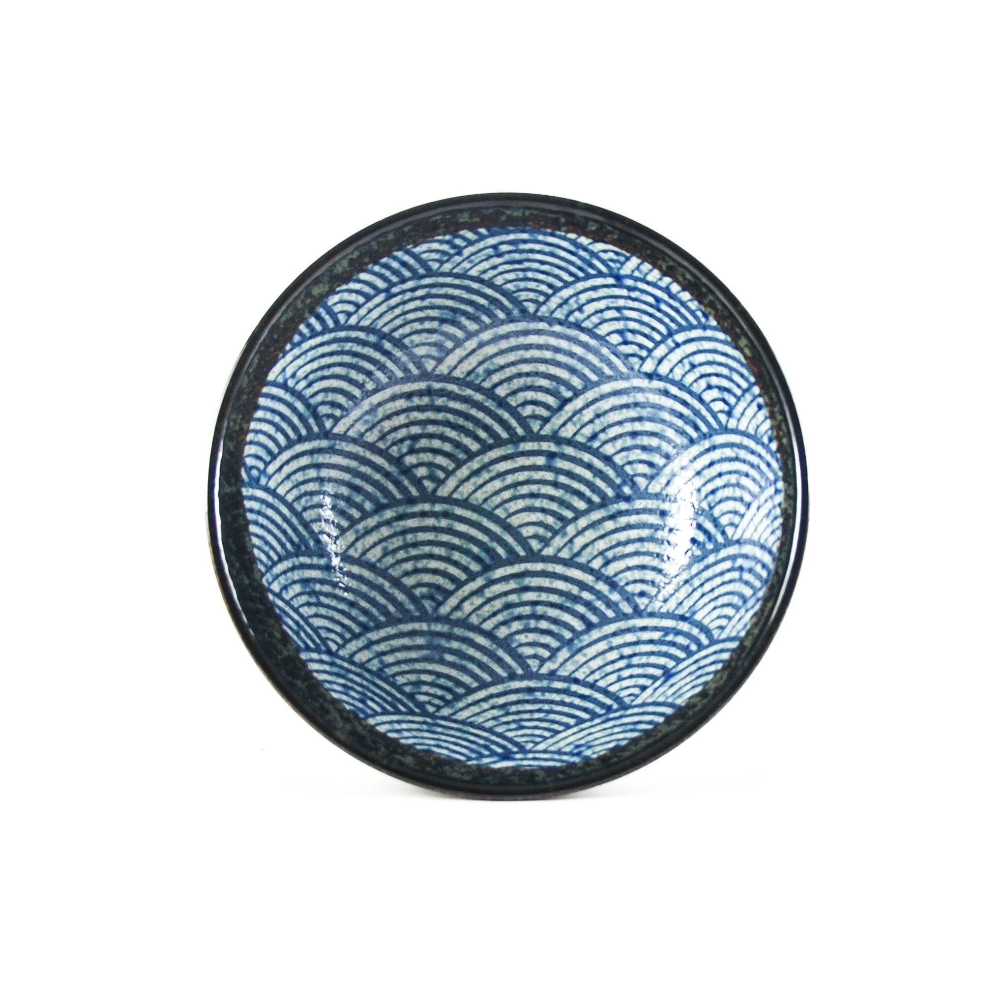 Kiji Stoneware & Ceramics Kiji Stoneware & Ceramics Tableware Blue Wave Noodle Bowl 5 Kiji Stoneware & Ceramics Kiji Stoneware & Ceramics Tableware Blue Wave Noodle Bowl – Image 3