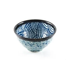 Kiji Stoneware & Ceramics Kiji Stoneware & Ceramics Blue Wave Rice Bowl Tableware