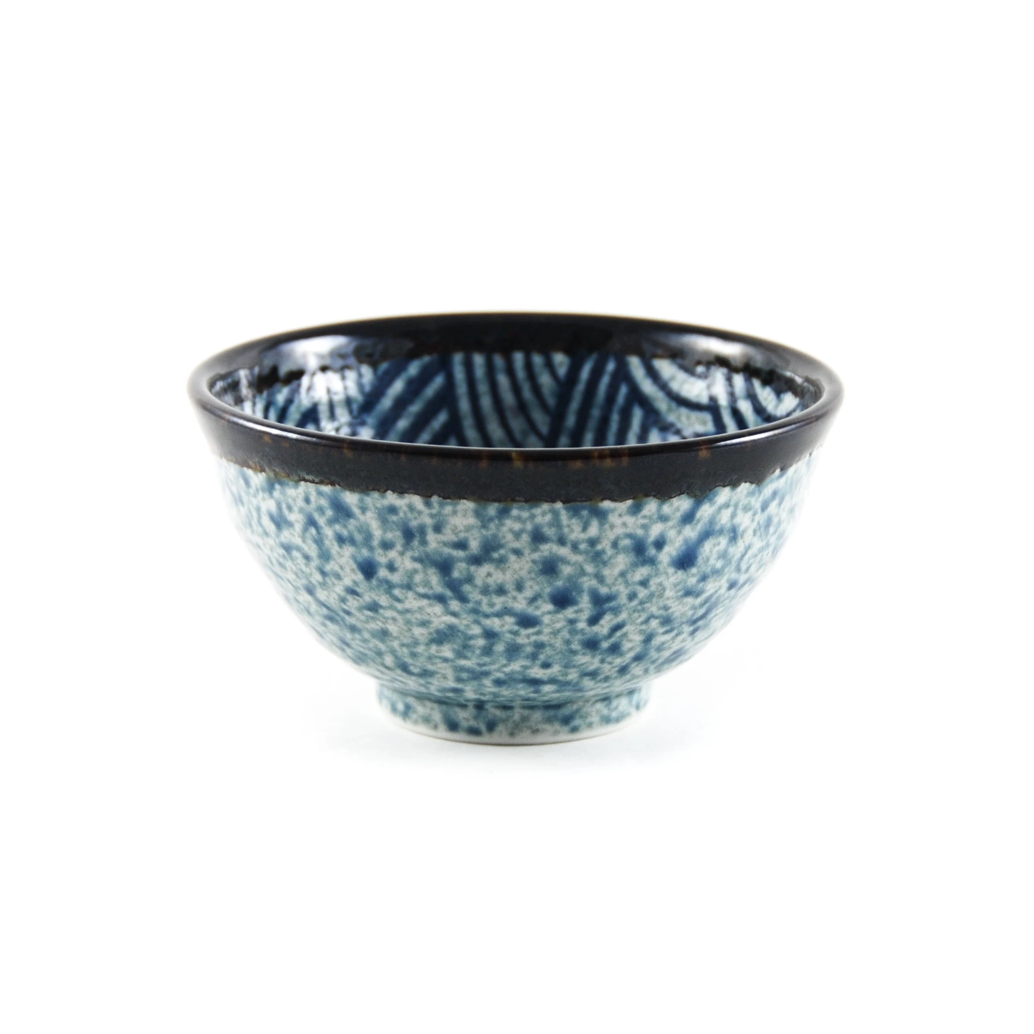 Kiji Stoneware & Ceramics Kiji Stoneware & Ceramics Blue Wave Rice Bowl Tableware 4 Kiji Stoneware & Ceramics Kiji Stoneware & Ceramics Blue Wave Rice Bowl Tableware – Image 2