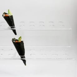 Sous Chef Tableware Sous Chef Vaisselle De Table Vaisselle Buffet De 2 étages Canape Cone Tray Pour 40 Cones -Sous Chef Boutique buffet tray edge