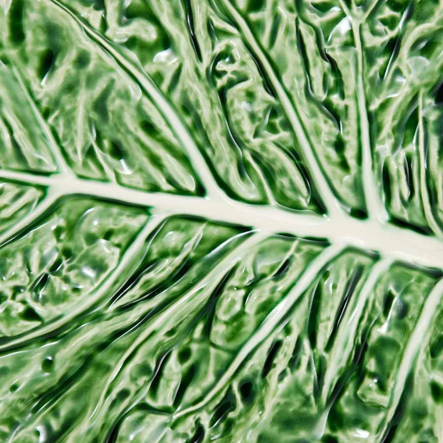 Bordallo Pinheiro Ustensiles De Table Chabage Feuille Platter Ovale 4 Bordallo Pinheiro Ustensiles De Table Chabage Feuille Platter Ovale – Image 2