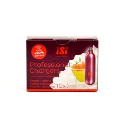 ISi Fournitures Gastronomie Moléculaire Crème à Oxyde Nitreux Chargeurs De Fouets 10 X 8g