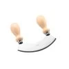 Eppicotispai Cuisinière En Acier Inoxydable Mezzaluna 6 Pouces Chopper/Mincer Avec Poignée En Bois 1 Eppicotispai Cuisinière En Acier Inoxydable Mezzaluna 6 Pouces Chopper/Mincer Avec Poignée En Bois -Sous Chef Boutique chopper mincer small