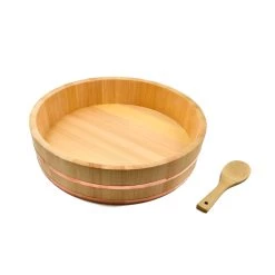 Sous Chef Cypress & Cuivre Hangiri Sushi Barrel Cuisinière -Sous Chef Boutique cypress copper hangiri barrel 42cm