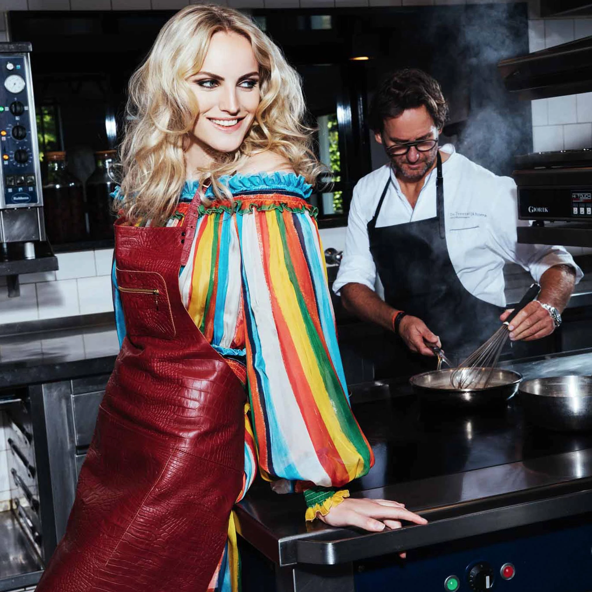 Cuisinière Dutchdeluxes Tablier En Cuir BBQ En Gris Vintage 7 Cuisinière Dutchdeluxes Tablier En Cuir BBQ En Gris Vintage – Image 5