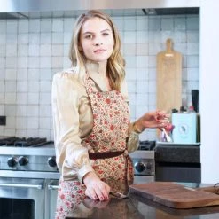 Dutchdeluxes Tablier Réversible - Cuisinière De Champ De Fleurs Pourpre & 9 Dutchdeluxes Tablier Réversible - Cuisinière De Champ De Fleurs Pourpre & -Sous Chef Boutique dutch deluxes reversible flower apron lifestyle