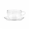 Trendglas Verre Teacup & Saucer 400ml 1 Trendglas Verre Teacup & Saucer 400ml -Sous Chef Boutique glass teacup saucer