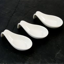 Kiji Stoneware & Ceramics Kiji Stoneware & Céramique Manche Blanche Drop Canape Plat X 12